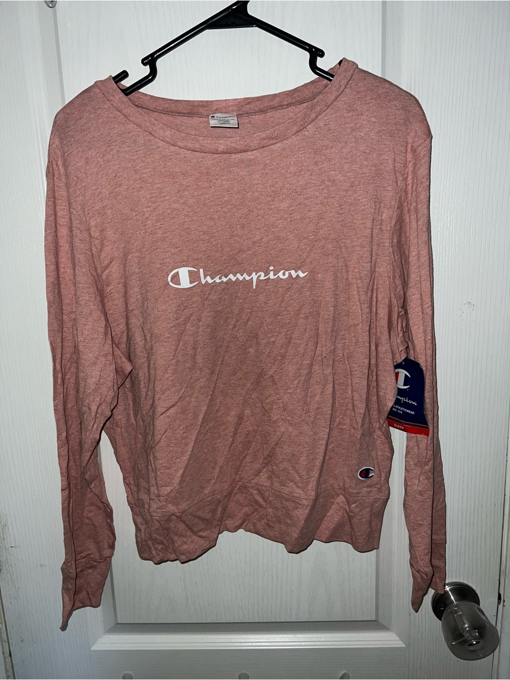 Champion Long Sleeve Logo Tee - Dusty Mauve